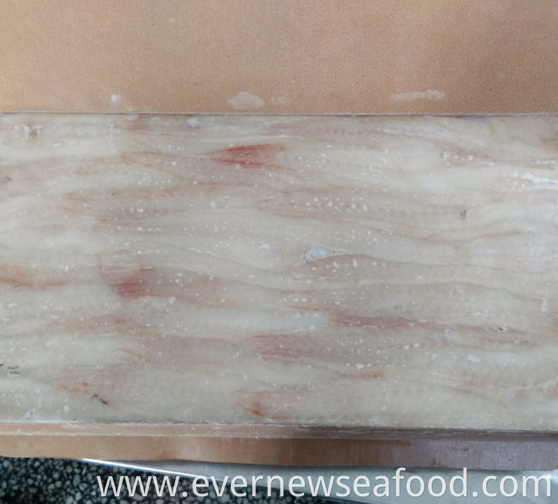 High quality frozen pollock fillets block